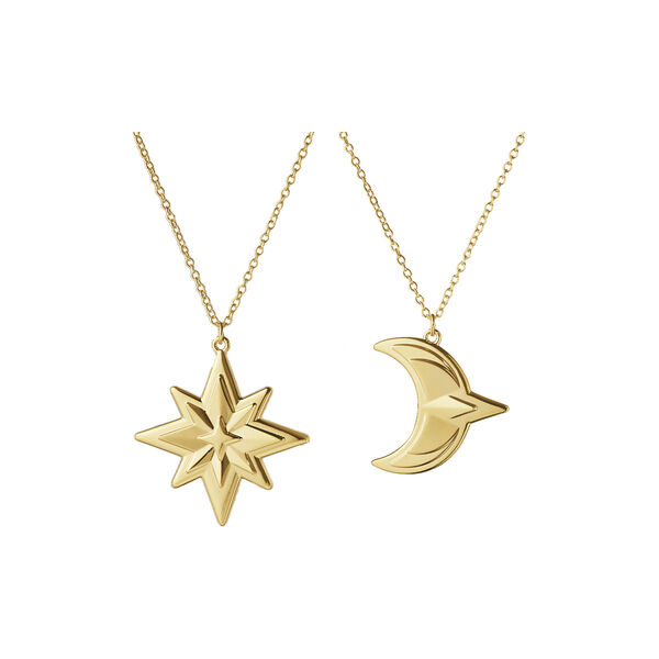 2024 Ornament-Set Stern & Mond, Gold, Georg Jensen