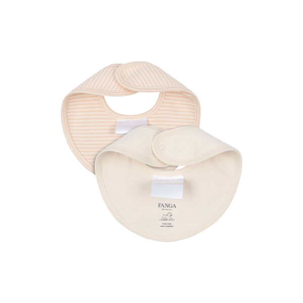 Fio Stripe 2-pack Bibs, blush mix Fio Stripe 2-pack Bibs, blush mix, Konges Sløjd