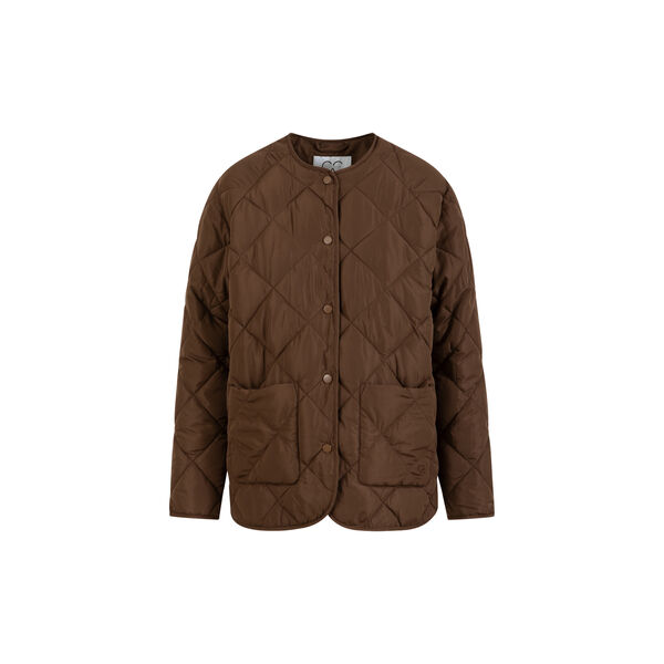 CC Heart ASTA locker geschnittene Steppjacke, chocolate brown, Coster Copenhagen