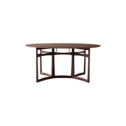 Drop Leaf HM6 Dining Table, oiled walnut, &Tradition