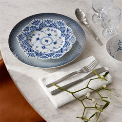 Musselmalet Vollspitze Teller mit durchbrochenem Rand Ø 21 cm, Royal Copenhagen