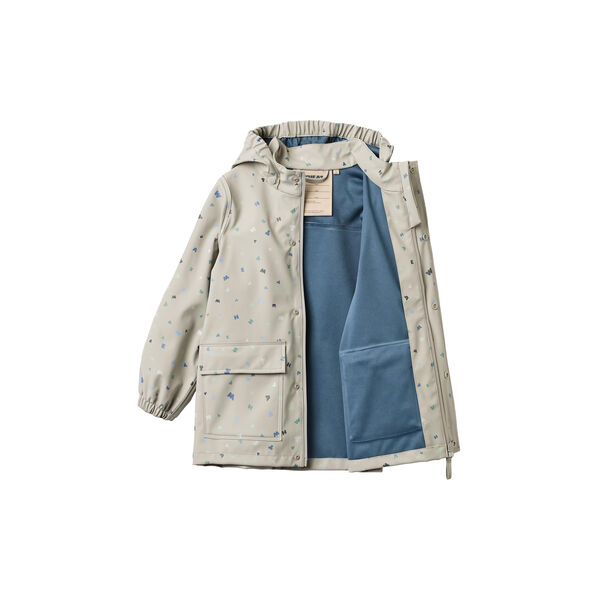 Rainwear Ollo jacke, light flint letters, Wheat