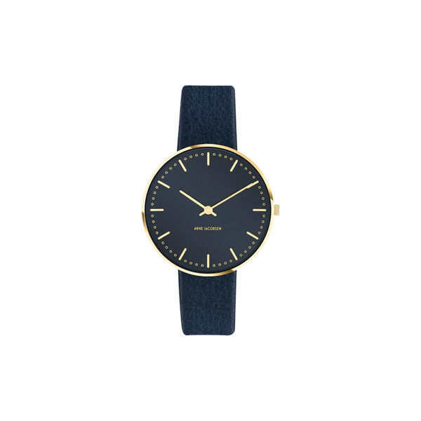 City Hall Wrist Watch, oxford blue/steel/oxford blue City Hall Wrist Watch, oxford blue/steel/oxford blue, Arne Jacobsen Watches