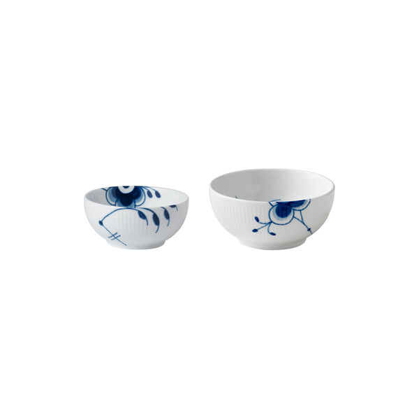 Blue Fluted Mega Bowls Set 24+47 cl, Royal Copenhagen