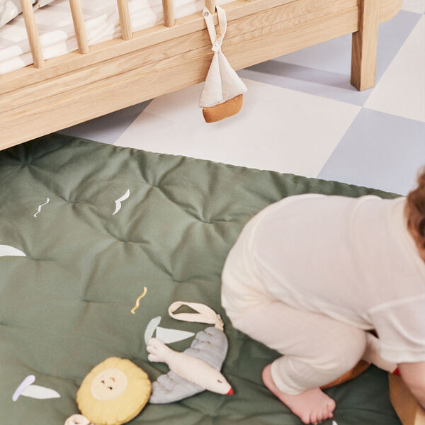 Meri Play Mattress, sailboats, Dear April