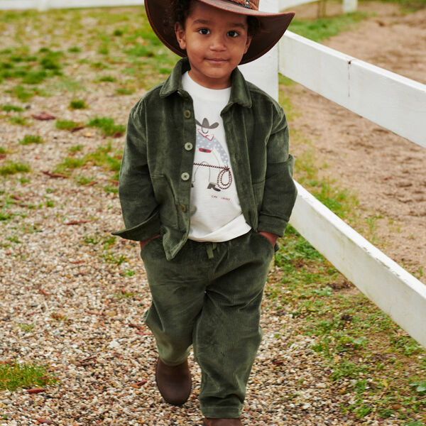 Cord-Overshirt, dark green, Copenhagen Colors Organics