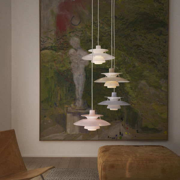 PH 5 320 Opal Pendant, opal pale blue, Louis Poulsen
