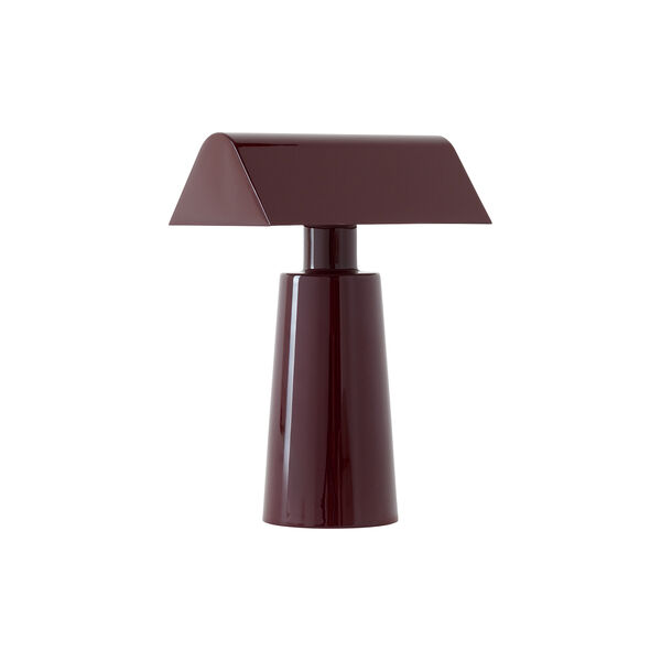 Caret MF1 Portable Table Lamp, dark burgundy, &Tradition