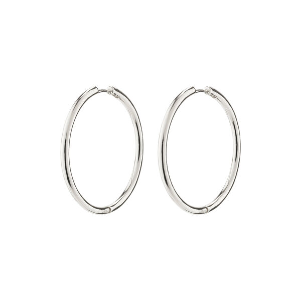 EANNA recycled maxi hoops, silver-plated, Pilgrim