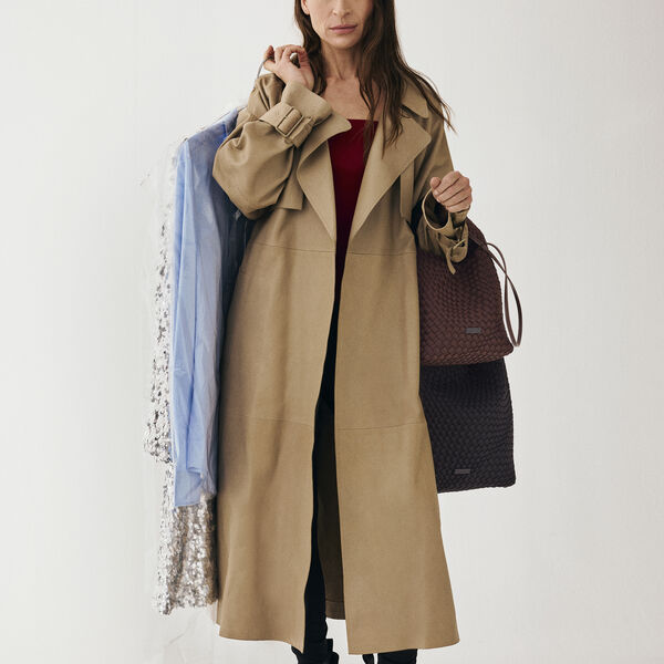 Geflochtene Tageshandtasche, chocolate plum, DAY ET