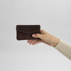 FaithMBG M&uuml;nzb&ouml;rse aus Wildleder, dark brown, Markberg