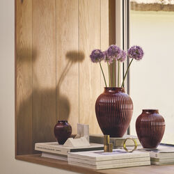 Knabstrup Vase Ripple, Beere, Knabstrup Keramik