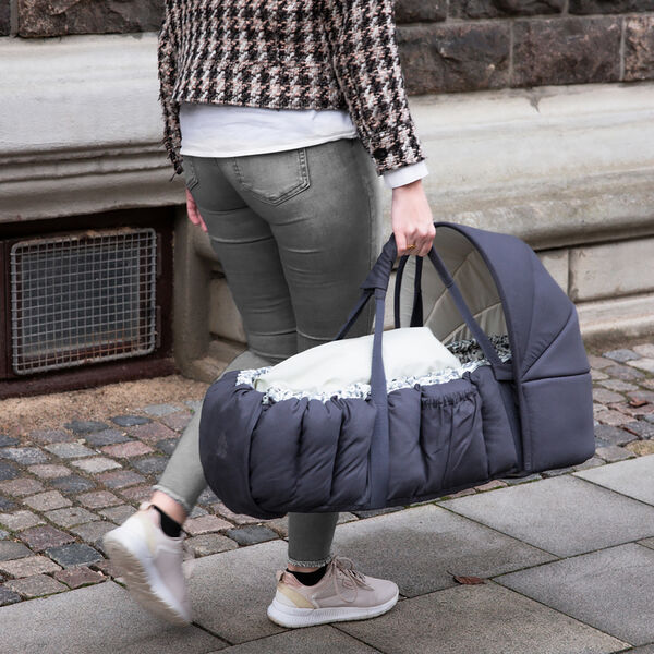 Hood for 3-in-1 Baby Nest, blue olive, Sebra