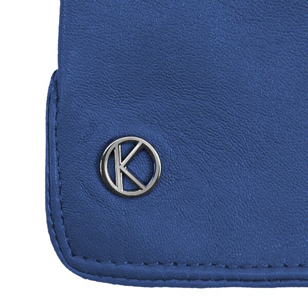 Carla Leather Gloves, denim blue, Kessler