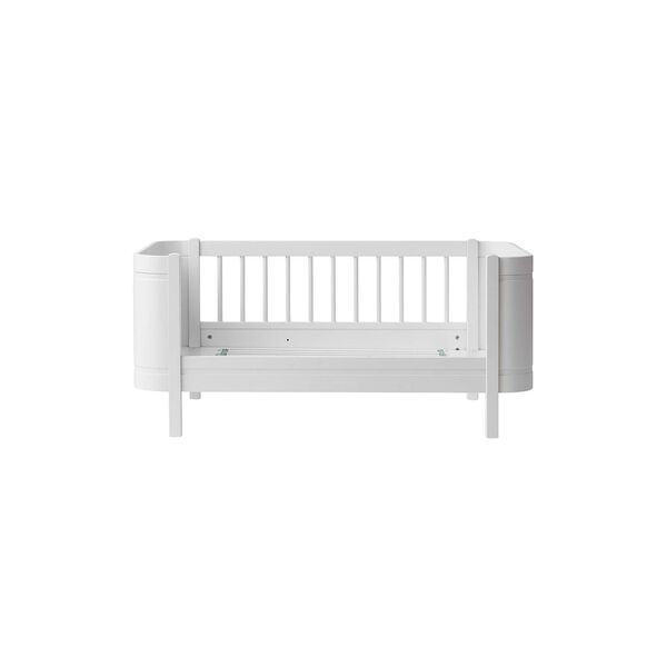 Wood Mini+ Cot Bed incl. Junior Kit 68x122/162 cm, white, Oliver Furniture