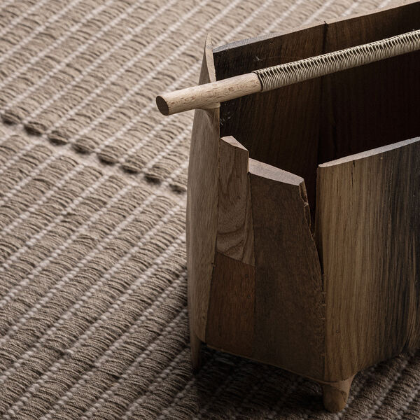 Poetic Grid Teppich, beige, Linie Design