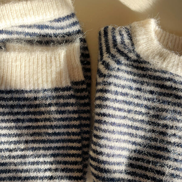 Berle Knit Sweater, ensign blue/buttercream, Konges Sløjd