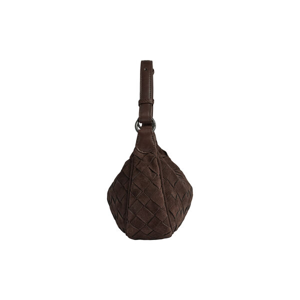 Mini MuseMBG Tasche Sue. Geflochten, dark brown, Markberg