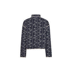 Short Padded jacket, dark wildflower, Ilse Jacobsen Hornb&aelig;k