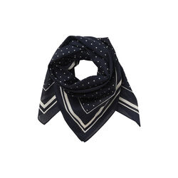 PhiPW Scarf, dark navy dot print, Part Two