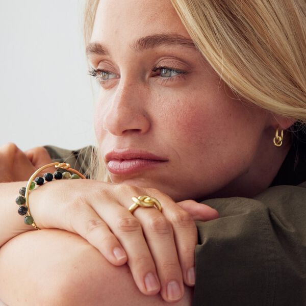 Lilou bangle, gold plated, Pure by Nat