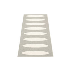 Ella Plastic Rug, warm grey/vanilla, Pappelina