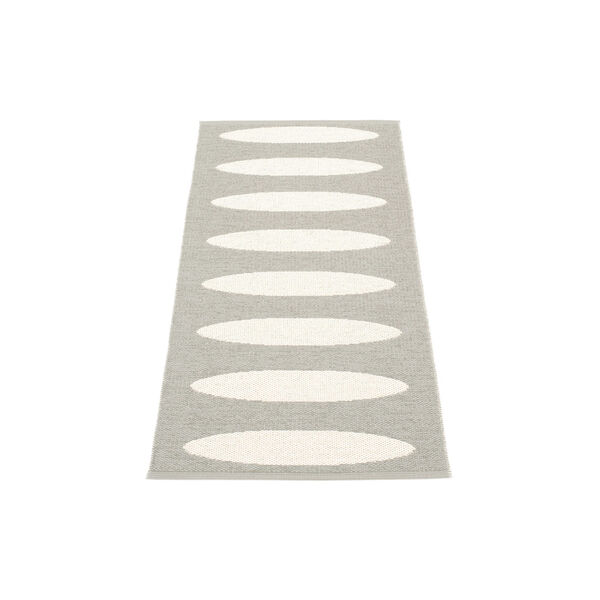 Ella Plastic Rug, warm grey/vanilla, Pappelina