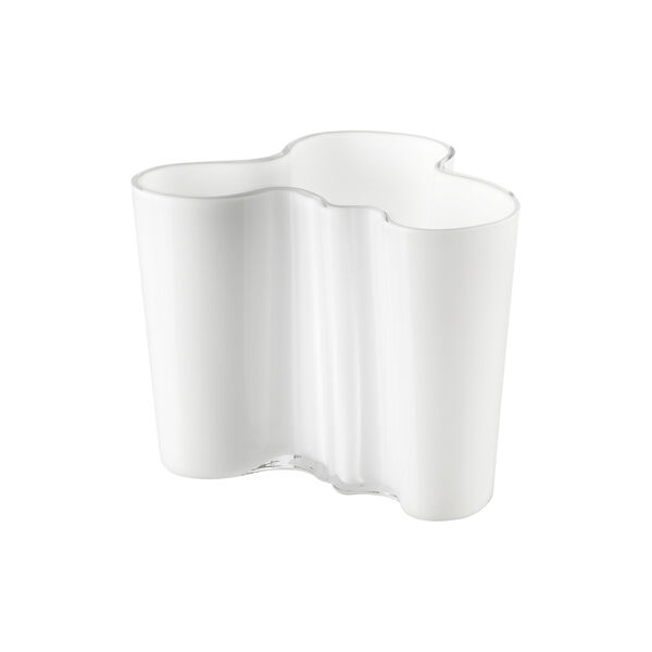 Alvar Aalto Vase, opal wei&szlig;, Iittala