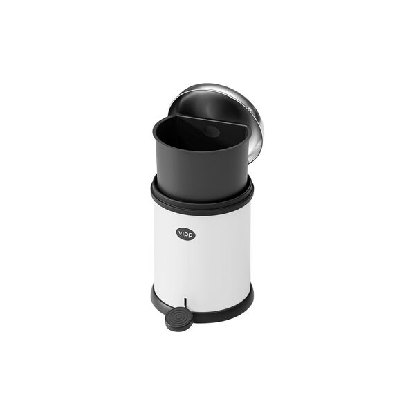 VIPP12 Pedal Bin, white, Vipp