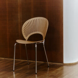 3398 Trinidad Stuhl, oiled oak/chrome, Fredericia Furniture
