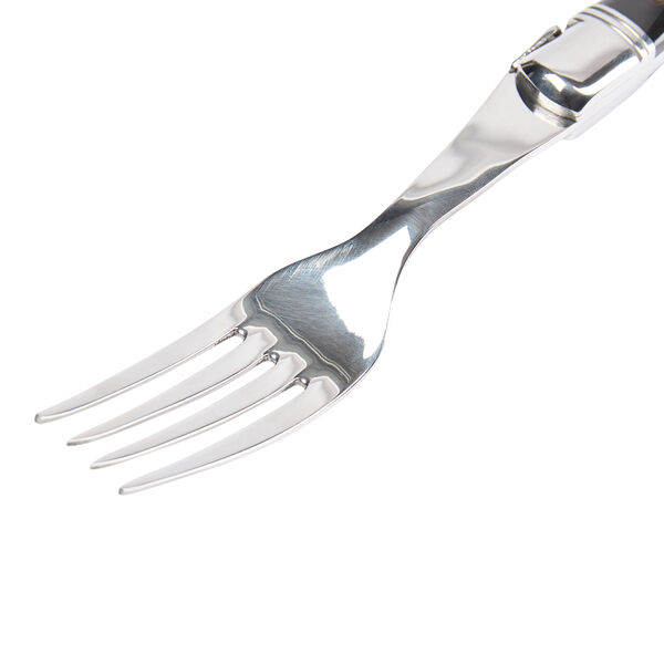 Steakgabel, black horn Steakgabel, black horn, Laguiole Tradition