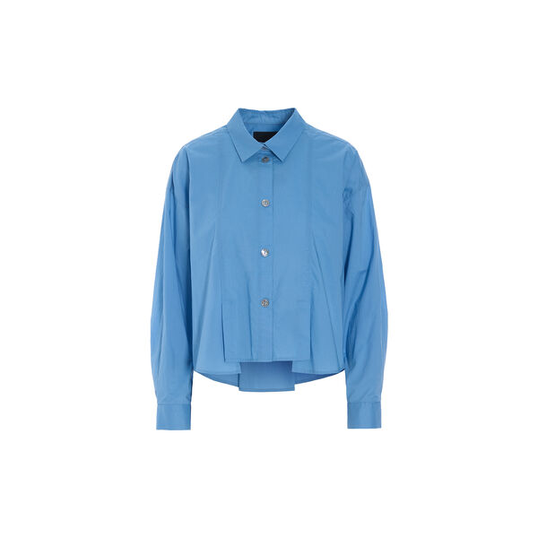 Core cotton shirt with pleats, lake blue, BITTE KAI RAND