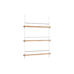 Magazine Shelving Medium, oak/white, MOEBE