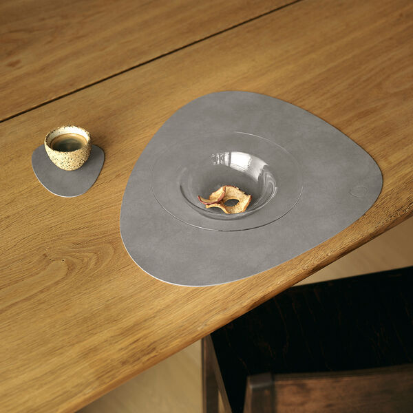 Nupo table mat Curve L, light grey, LIND DNA