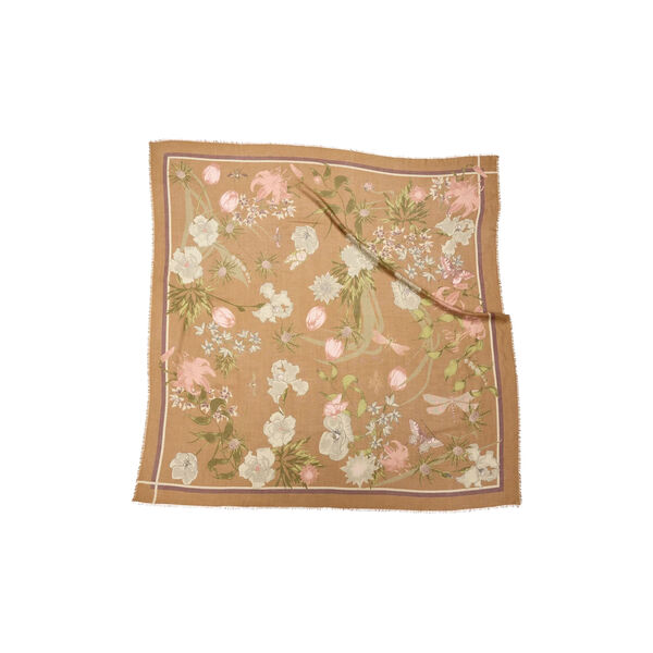 LIVING GARDEN scarf, camel, Bella Ballou