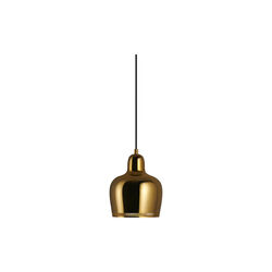 Pendant Light A330S “Golden Bell“, unvarnished brass, Artek