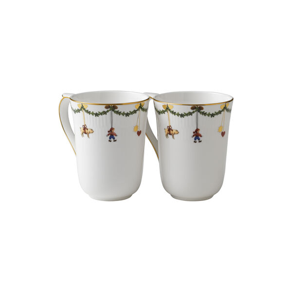 Star Fluted Christmas Becher, 2 Stk., Royal Copenhagen