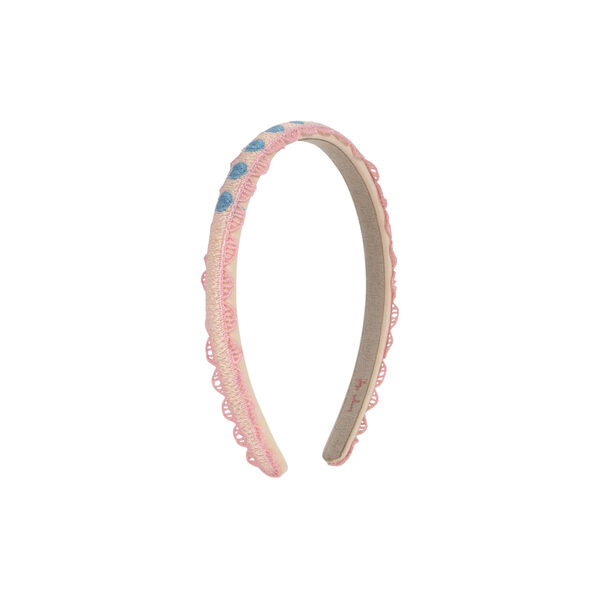 Haarreif mit Herzstickerei, buttercream, Konges Sl&oslash;jd