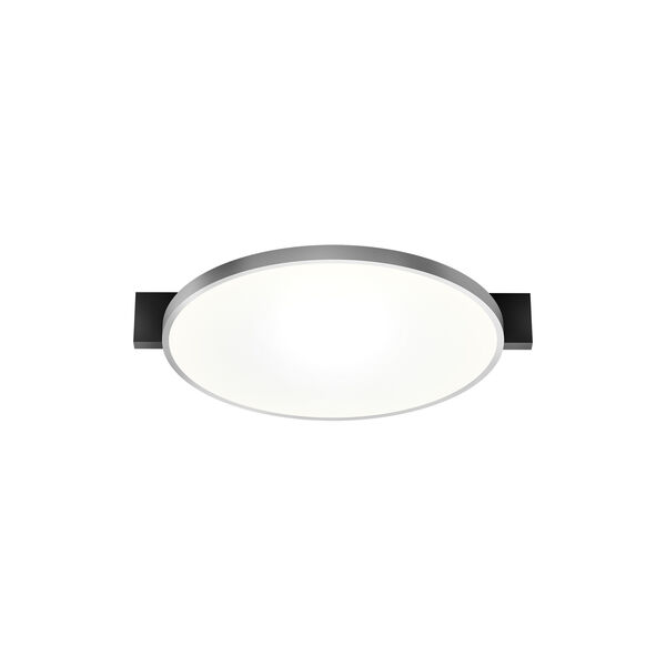 INLAY ROUND C2 Ceiling/Wall Light, matt black/satin silver, LIGHT-POINT