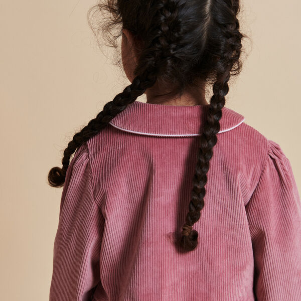 Cordbluse mit Stickerei, rose comb., Copenhagen Colors Organics