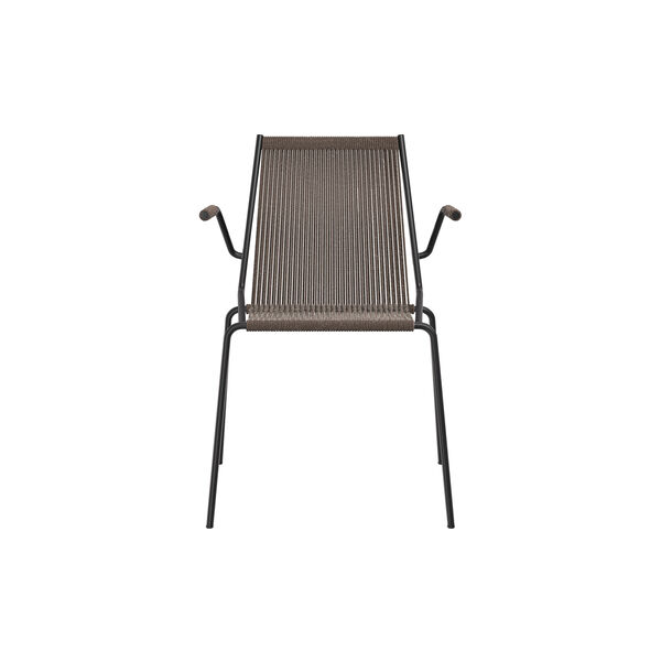 Noel Armrest Chair, black/dark grey wool, Thorup Copenhagen