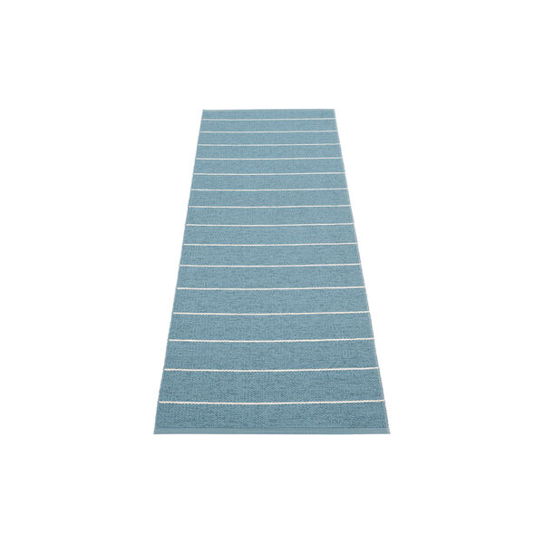 Carl Plastic Rug, blue fog/dove blue/vanilla, Pappelina