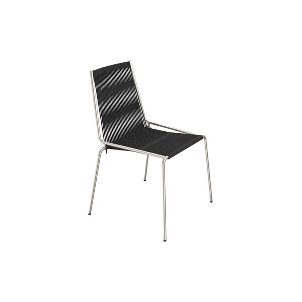 Noel Chair, steel/black linen, Thorup Copenhagen