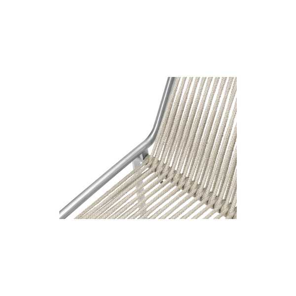 Noel Lounge Chair, steel/nature linen, Thorup Copenhagen