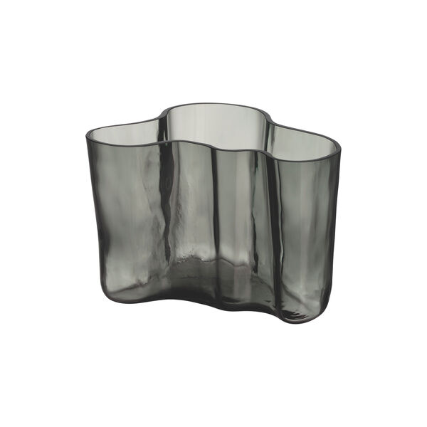 Alvar Aalto vase 14 cm, dark grey, Iittala