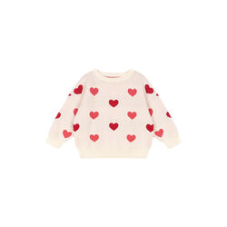 Lapis Knit Sweater, coeur color&eacute; duo pink, Konges Sl&oslash;jd