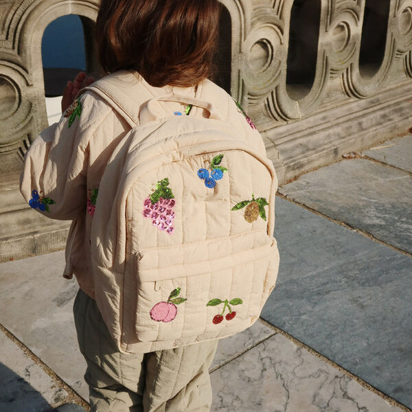 Juno gesteppter Pailletten-Rucksack Midi, frapp&eacute;, Konges Sl&oslash;jd