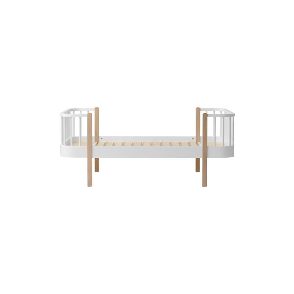 Wood Original Junior Bed 90x160 cm, white/oak, Oliver Furniture