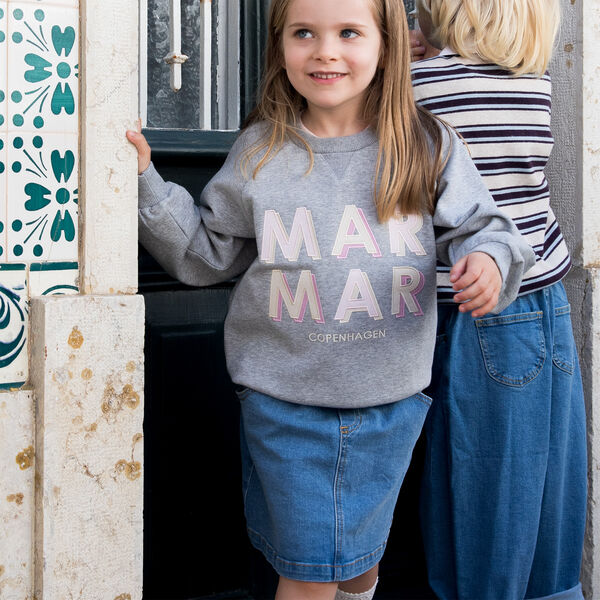 Theos Sweatshirt, Logo in pink, MarMar Copenhagen