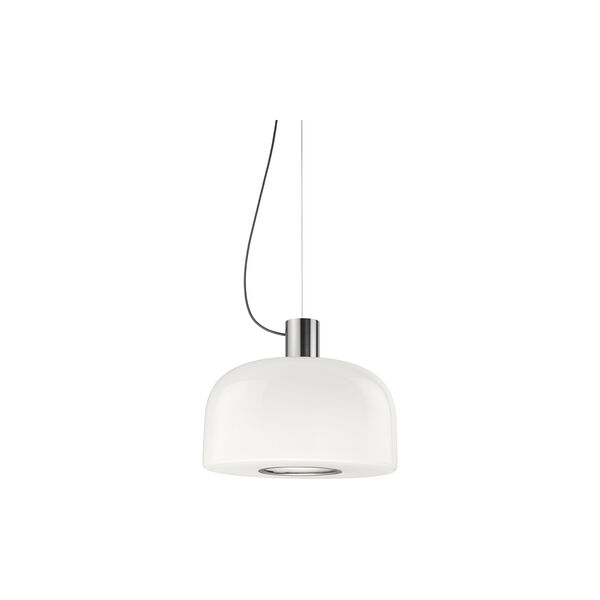 Bellhop Glass S2 Pendelleuchte, helles Aluminium, Flos